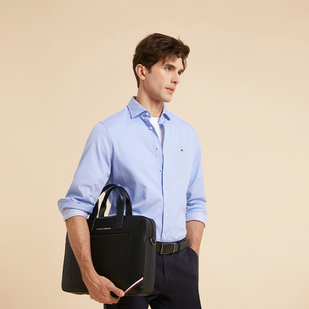 Tommy Hilfiger Artificial Leather Handbag Laptop Bag Medium Men"s Black