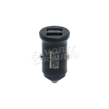 АЗУ 2USB Remax RCC222 4800mAh алюминий чёрный