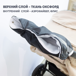 Муфта для рук на коляску, цвет. черный
