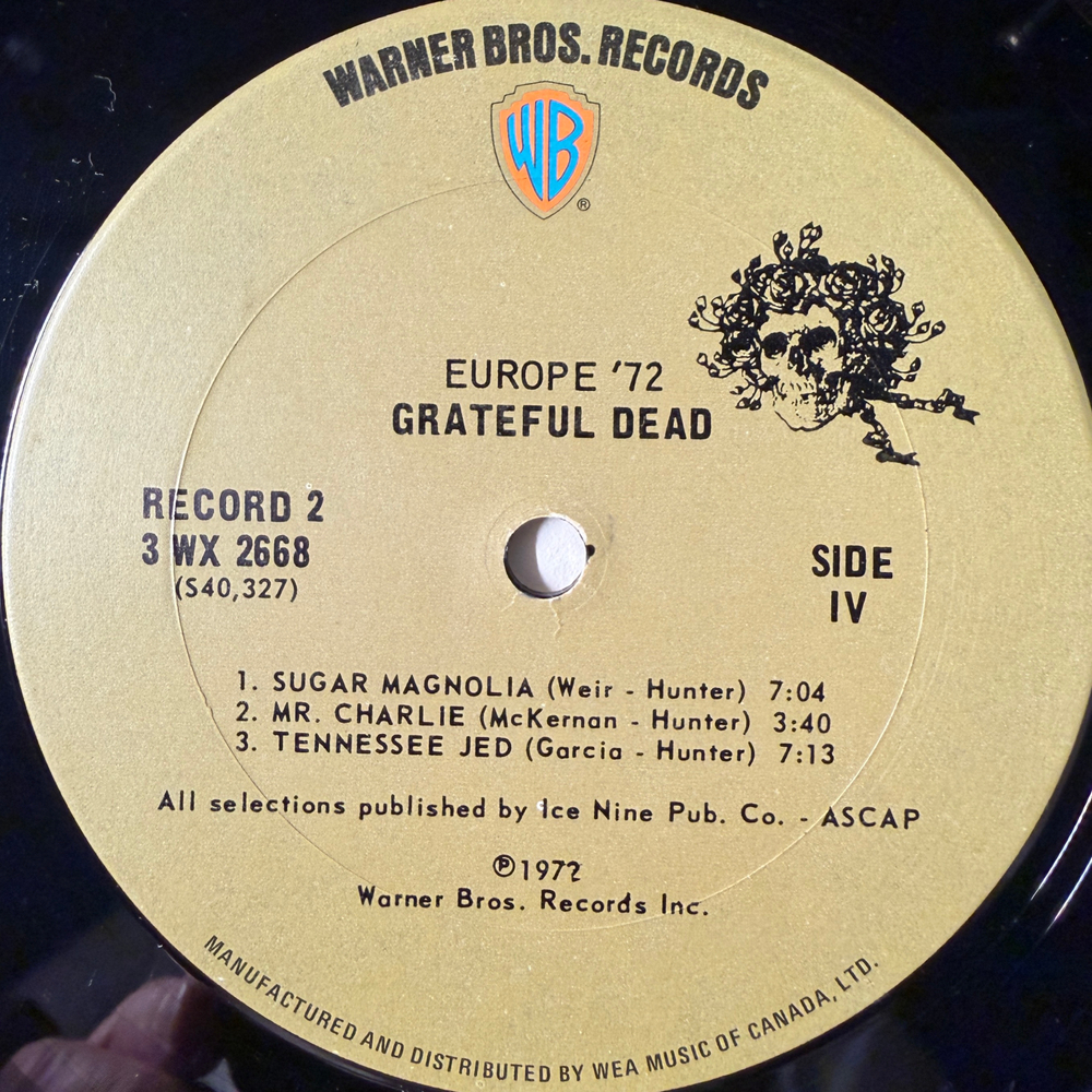 The Grateful Dead ‎– Europe '72 3LP (Канада 1972г.)