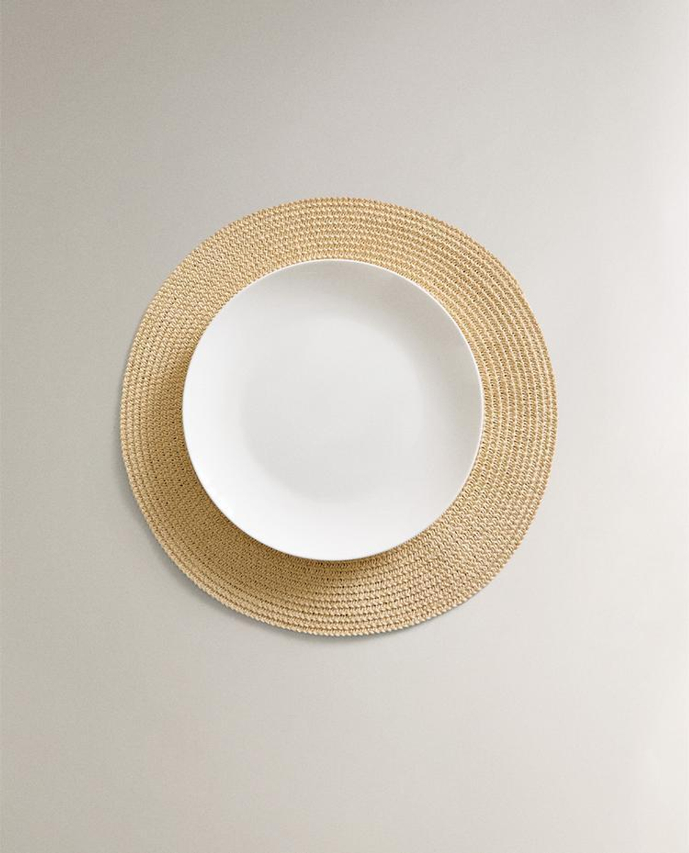 ZARA HOME ПОДСТАВКА ПОД СТОЛОВЫЕ ПРИБОРЫ (НАБОР ИЗ 2 ШТ.),СВЕТЛО-БЕЖЕВЫЙ