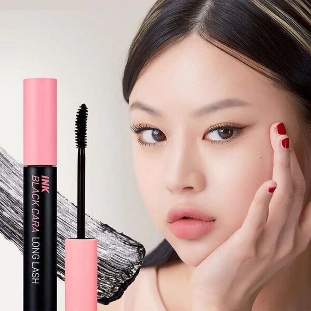 Суперстойкая удлиняющая тушь для ресниц Peripera Ink Black Cara #01 Long Lash Curling, 8г