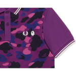 A Bathing Ape X Fred Perry Color Camo Polo фиолетовый PPX