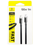 Кабель-зарядка Type-C на Type-C Baseus New Braided 100W 1м (E0426W00) черный
