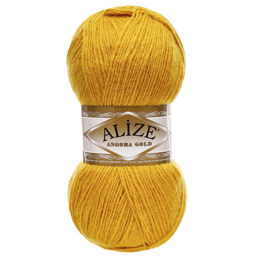 Пряжа Alize (Ализе) Angora Gold / уп.5 мот. по 100 г, 550м, 002 шафран A