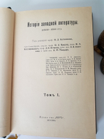 "История западной литературы (1800-1910)". . 1912г. - антикварное издание