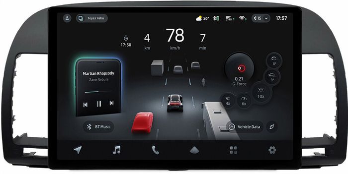 Магнитола для Toyota Camry 30 2001-2006 (рамка черная) - Teyes CC4-PRO монитор 13" 2K QLED на Android 13, Быстрейшая, Snapdragon 778G, ИИ, CarPlay, DSP, 4G SIM-слот