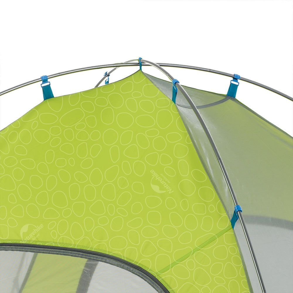 Палатка туристическая 2-местная Naturehike P-Series NH18Z022-P 210T/65D, зеленая 2, 6927595762622