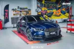 Карбоновая губа переднего бампера для AUDI A3 S LINE & S3 2017-2020 Sedan Ауди седан
