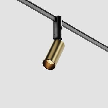 Магнитный трековый светодиодный светильник 5W 3000К 48V TR201-1-5W3K-M-BBS чёрный/латунь Focus Led Flexity Maytoni