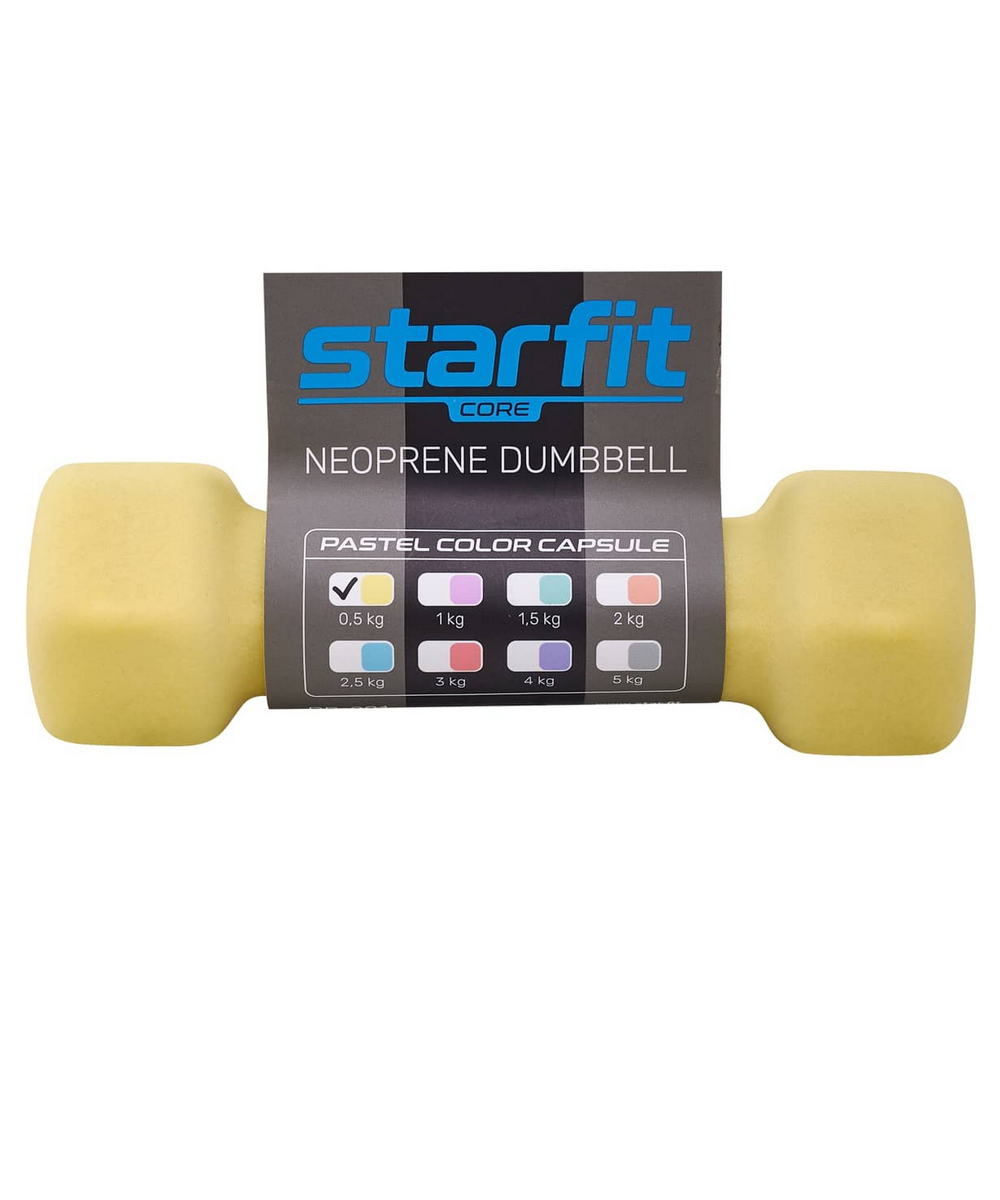 Гантель матовая в неопреновой оболочке Starfit