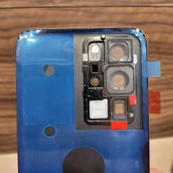 Крышка для Huawei P40 Pro - задняя стеклянная панель "Хорошее качество" (чёрно-серого цвета)