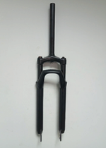 Вилка амортизационная TRIX 26"х1-1/8", сталь, пружинно-эластомерная, безрезьбовой, шток 250мм, ход 80мм, Disk тормоз, регулировка преднагрузки, матовая черная