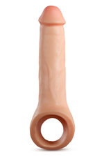 Телесная насадка-удлинитель Thrive 8.75 Inch Realistic Penis Extender Sleeve - 22,2 см. (Цвет: телесный)