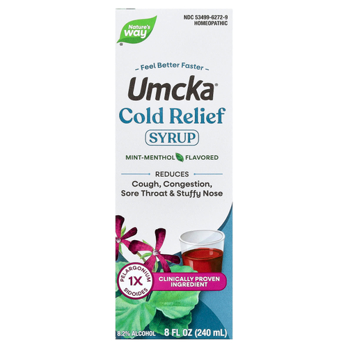 Nature's Way, Umcka®, сироп от простуды, со вкусом мяты и ментола, 240 мл (8 жидк. унций)