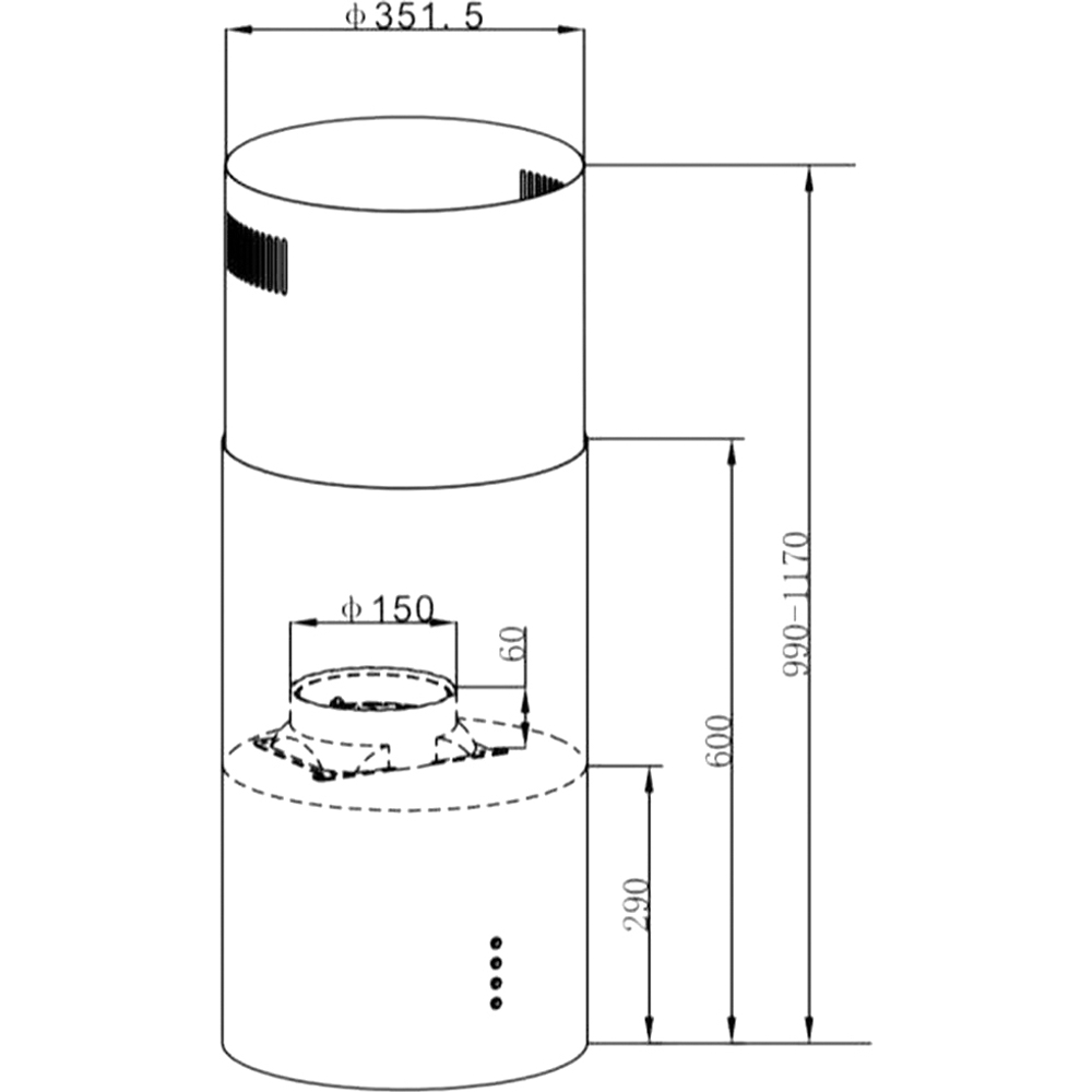 Maunfeld Lee Light Isla 35 white