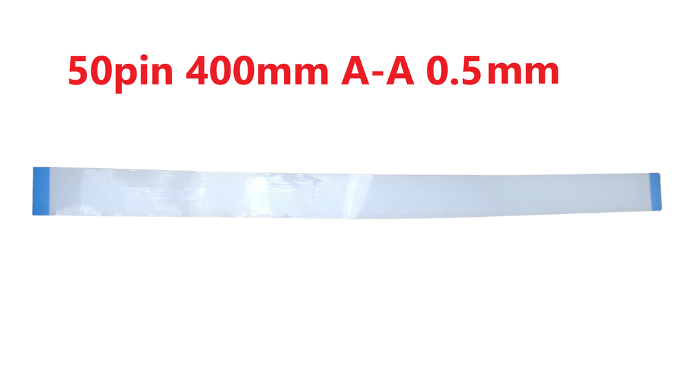 Шлейф FFC 50-pin Шаг 0.5mm Длина 40cm Прямой A-A AWM 20624 80C 60V VW-1