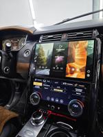 Магнитола для + сенсорная LCD панель климата для Land Rover Discovery 5 2017-2022 (взамен 10" экрана без кнопки OPEN) - RDL-1755-medium монитор 13.3" на Android 13, Быстрая, CarPlay, 4G SIM-слот