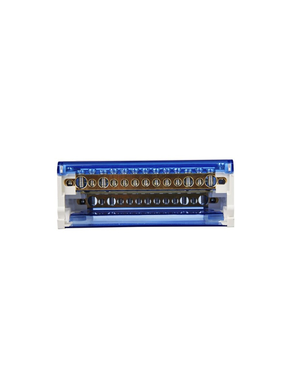 Шина на DIN-рейку в корпусе (кросс-модуль) ШНК 4х15 3L+PEN IEK YND10-4-15-125