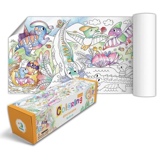 300328  Coloring poster Dinosaurs