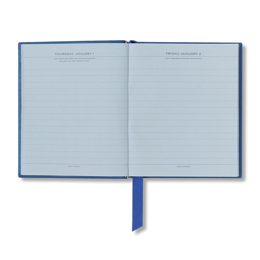 Smythson Ежедневник 2026 Premier Daily Fashion Diary in Panama, Lilac