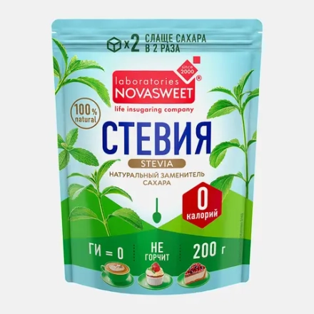 Подсластитель Novasweet Стевия 200г