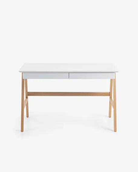 Письменный стол с ящиками Dyana 120x60 см, белый