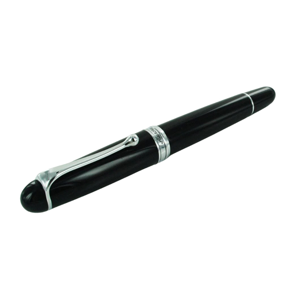 Ручка-роллер Aurora Ottantotto 88 Resina BIGG Black CT, в подарочной коробке
