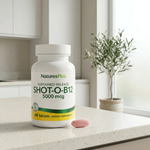 NaturesPlus, Shot-O-B12®, длительное высвобождение, 5000 мкг, 60 таблеток
