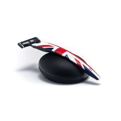 Подарочный набор Bolin Webb R1, бритва R1 Union Jack, подставка R1 черная (BW GIFTBOX STAND R1 JACK)