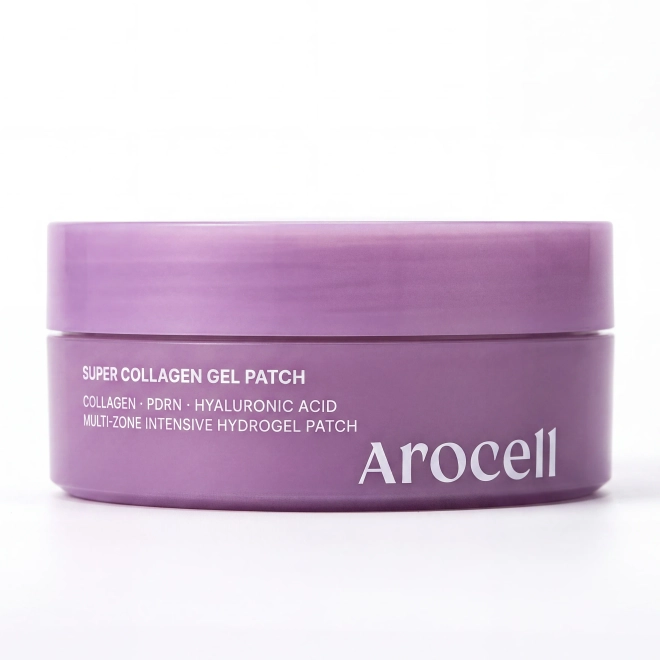 Увлажняющие гидрогелевые патчи для век с ПДРН Arocell Super Collagen Gel Patch