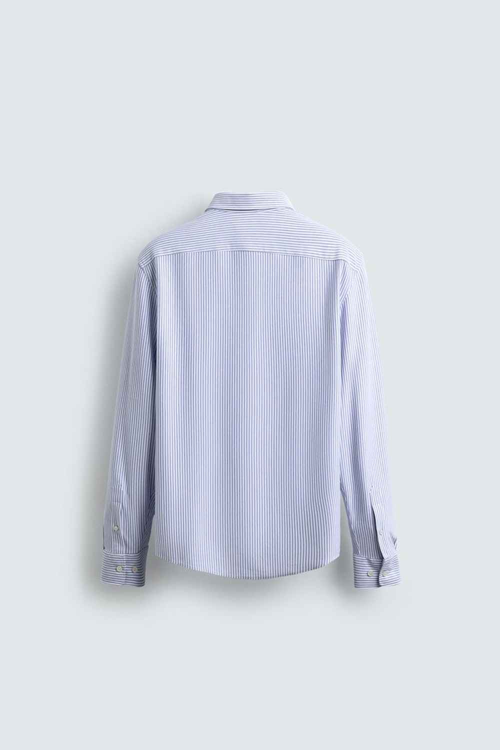 ZARA РУБАШКА REGULAR-FIT, СИНИЙ/БЕЛЫЙ