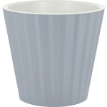 Горшок для цветов пластиковый 3,3л d-19см «Песчаный берег» c дренажной вставкой, утренний туман