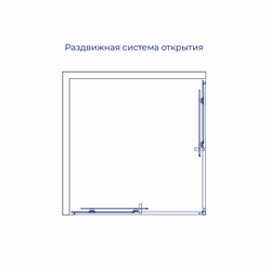 Душевой уголок RGW CL-34B (Прозрачное, 1000x1000)