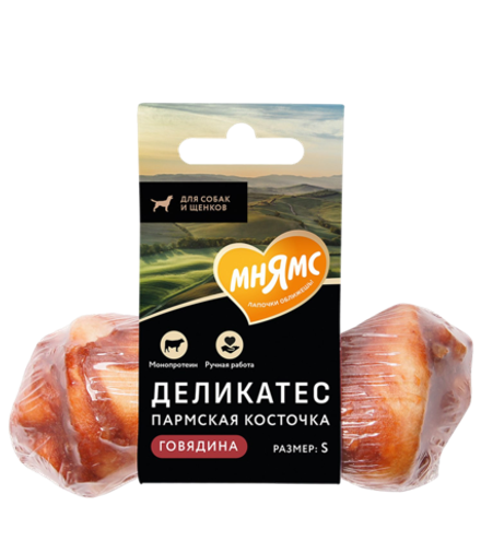 Мнямс Лакомство для собак Пармская косточка, Размер S