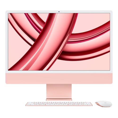 Apple iMac 24" (M3, 8C CPU, 10C GPU, 2023) Retina 4,5K, 8Gb, 512Gb SSD (MQRU3) Pink, розовый