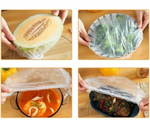 Пакеты пищевые, шапочки для еды, крышка чехол для продуктов на резинке 100шт