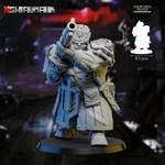 Astra Militarum Vostroyan Firstborn Ogryn Огрин №12 с дробовиком миниатюра для dnd, днд, pathfinder, фентези, Настольная игра, НРИ, Варгейм, РПГ