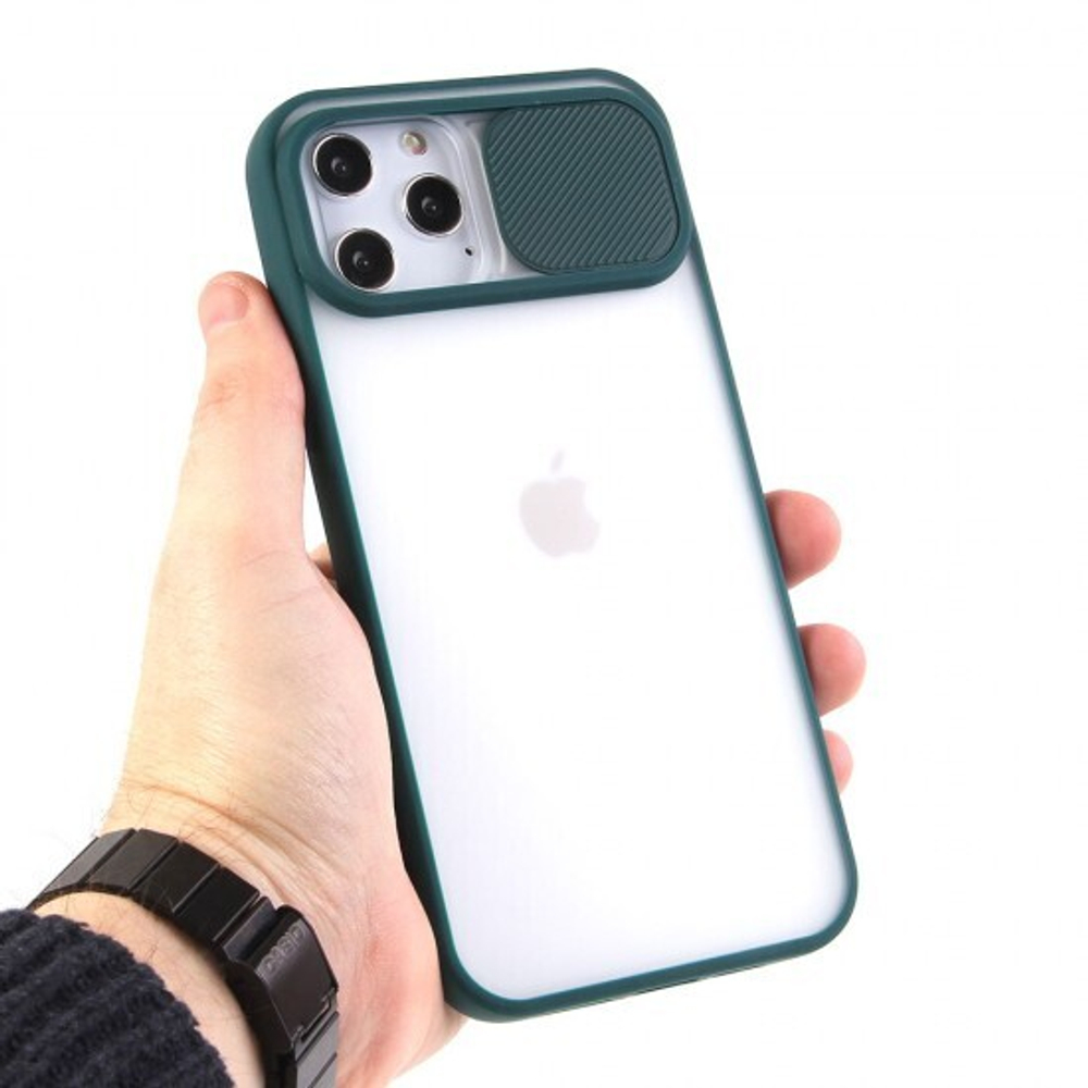 Чехол ТПУ с защитой камеры для iPhone 12 Pro Max, 011929 Голубой