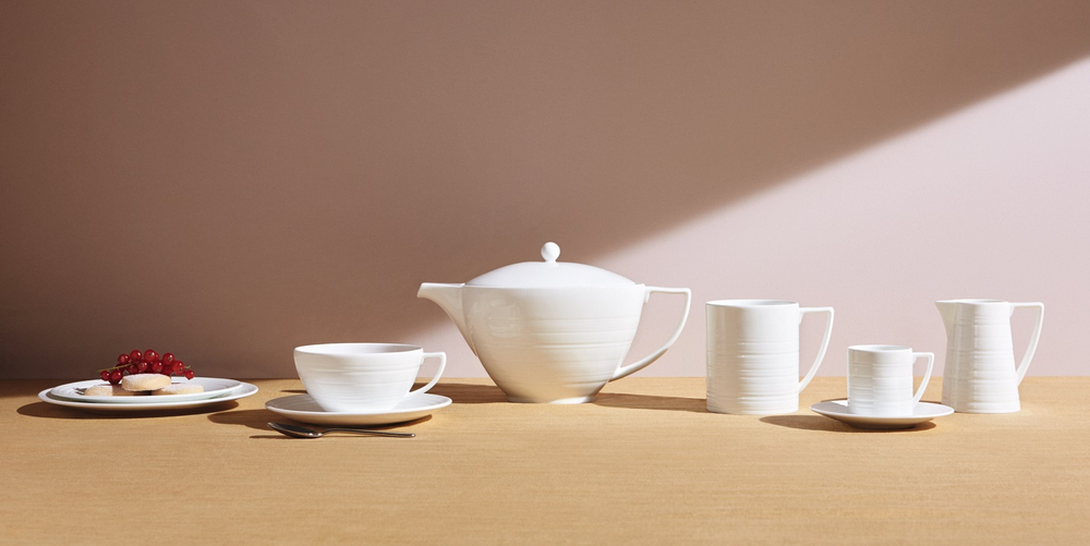 Wedgwood Чашка с блюдцем Jasper Conran Strata 200 мл для кофе 1060061