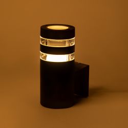 Светильник уличный настенный ЭРА «Адрия» GBW-102-BL-0200 230В 1хЕ27 IP54 вверх черный | Садово-парковые светильники