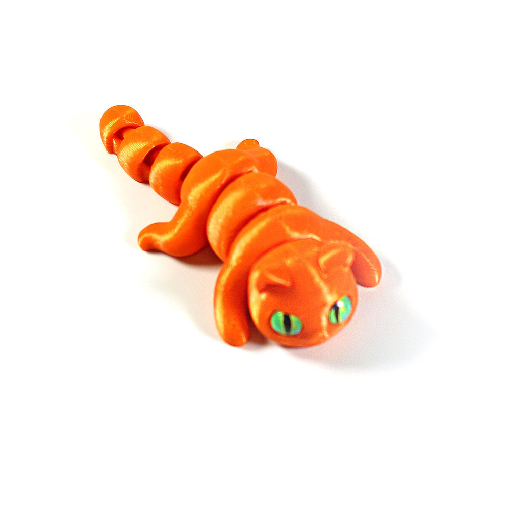 Мини котёнок игрушка антистресс, 10 см., апельсиновый цвет