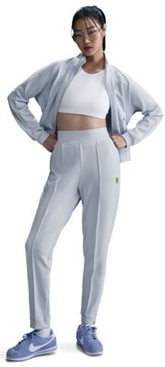 Женские теннисные брюки Nike Court Dri-Fit Heritage Knit Pant - небесный