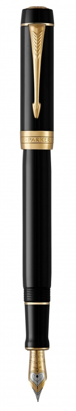 Перьевая ручка Parker Duofold Classic Centennial, Black GT, перо: F