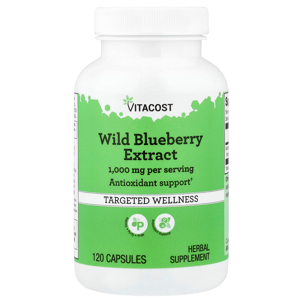 Vitacost, Wild Blueberry Extract, 120 Capsules (500 mg per Capsule)