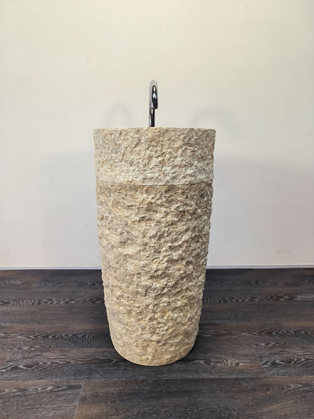 Раковина напольная из мрамора Pedestal Cream Marmo MN-65910 45х45х90 из натурального камня