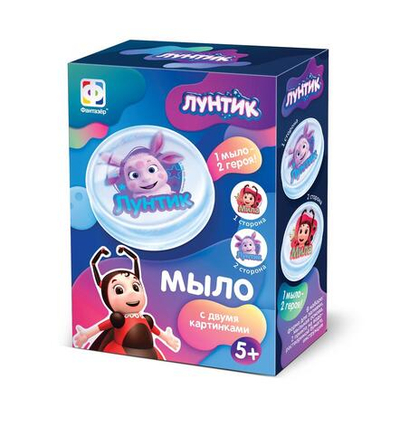 Мыло с картинкой "Лунтик и Мила" (Фантазер)