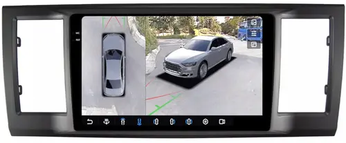 Магнитола для Volkswagen T6 Caravelle, Multivan, Transporter 2015-2019 - FarCar BX3077M-360 монитор 9.5" 2K QLED на Android 13, Быстрая, CarPlay, 4G SIM-слот, 4 камеры в комплекте