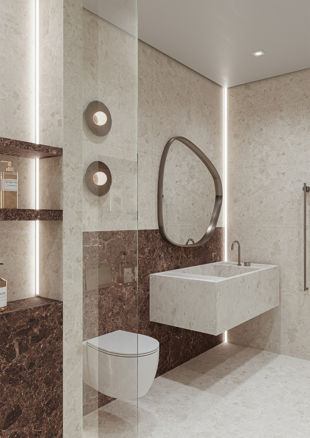 Staro Luna Rossa Neo Emperador Brown Satin 60x120