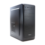 УЦЕНКА_Корпус ТЕСЛА (TESLA) 3241U3BF, Без БП, ATX, чёрный, 1xFAN, 2xUSB2, 1xUSB3 (RMA_TSL-3241U3-BF) {новый; замятие на заднем левом нижнем углу}